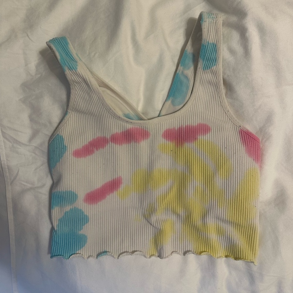 Spiritual Gangster Tie Dye crop tank
